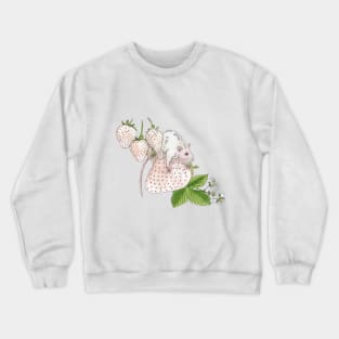 Albino Rats and Strawberries Crewneck Sweatshirt